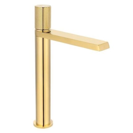 Fontana FK-9122  Parlak Altın Yüksek Lavabo Bataryası