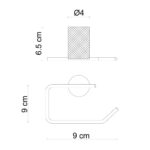 Fontana FN-70103 Krom & Siyah Tuvalet Kağıtlığı - FN-70103 - Tuvalet Kağıtlık - 1