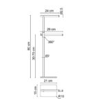 Fontana FN-HL100S Mat Siyah Yerden Havluluk - FN-HL100S - Havluluk - 1