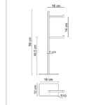 Fontana FN-TK100S Mat Siyah Yerden Tuvalet Kağıtlığı - FN-TK100S - Tuvalet Kağıtlık - 1