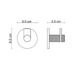 Fontana FY-90201 Mat Altın & Siyah Askı - FY-90201 - Askılık, Bornoz Askılığı - 1
