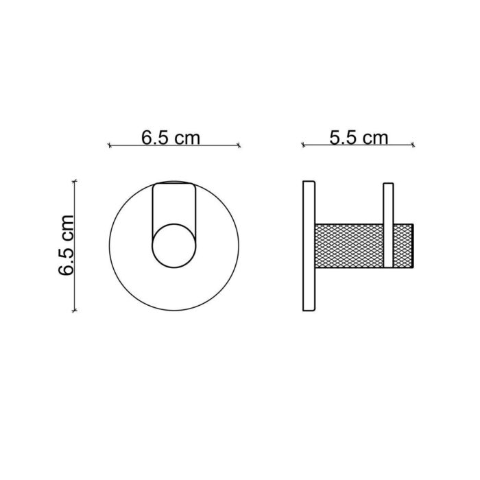 Fontana FY-90201 Mat Altın & Siyah Askı - FY-90201 - Askılık, Bornoz Askılığı - 1