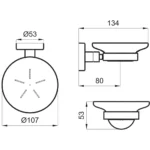 Kale D100 Altın Sabunluk - 410200600246 - Sabunluk - 1