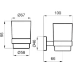 Kale D100 Rose Gold Diş Fırçalık - 410200603598 - Diş Fırçalık - 1