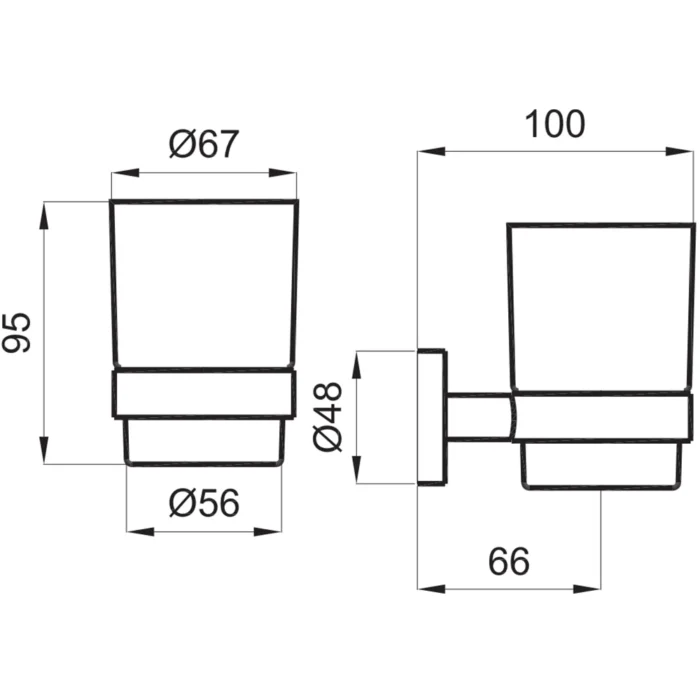 Kale D100 Rose Gold Diş Fırçalık - 410200603598 - Diş Fırçalık - 1