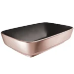 Kale Dove 2.0 60x40 Cm Mat Siyah Bronz Dikdörtgen Çanak Lavabo
