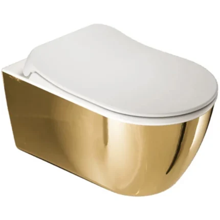 Kale Dove 2.0 Kanalsız Asma Klozet Ultra Slim Yavaş Kapak Beyaz Altın