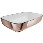 Kale Dove 2.0 60x40 Cm Beyaz Bronz Dikdörtgen Çanak Lavabo - 310200200624 - Çanak Lavabo