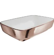 Kale Dove 2.0 60x40 Cm Beyaz Bronz Dikdörtgen Çanak Lavabo - 310200200624 - Çanak Lavabo