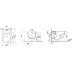 Kale Dove 2.0 Kanalsız Asma Klozet Smartx Akıllı Yavaş Kapanan Klozet Kapağı - 610100100705 - Akıllı Klozet - 1