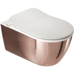 Kale Dove 2.0 Kanalsız Asma Klozet Ultra Slim Yavaş Kapak Beyaz Bronz - 310201100454 - Asma Klozet