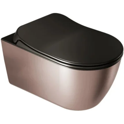 Kale Dove 2.0 Kanalsız Asma Klozet Ultra Slim Yavaş Kapak Mat Siyah Bronz - 310201100451 - Asma Klozet