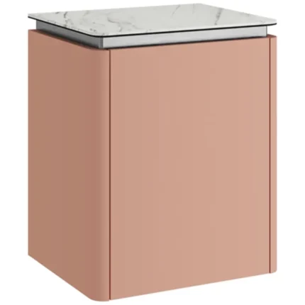 Kale Lotus 45 Cm Mat Şeftali-Pallisandro Yan Dolap - 310300103911 - Fonksiyonel ve Tamamlayıcı Ürünler