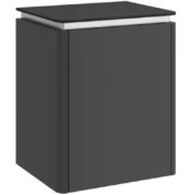 Kale Lotus 45 Cm Mat Siyah-Antrasit Yan Dolap