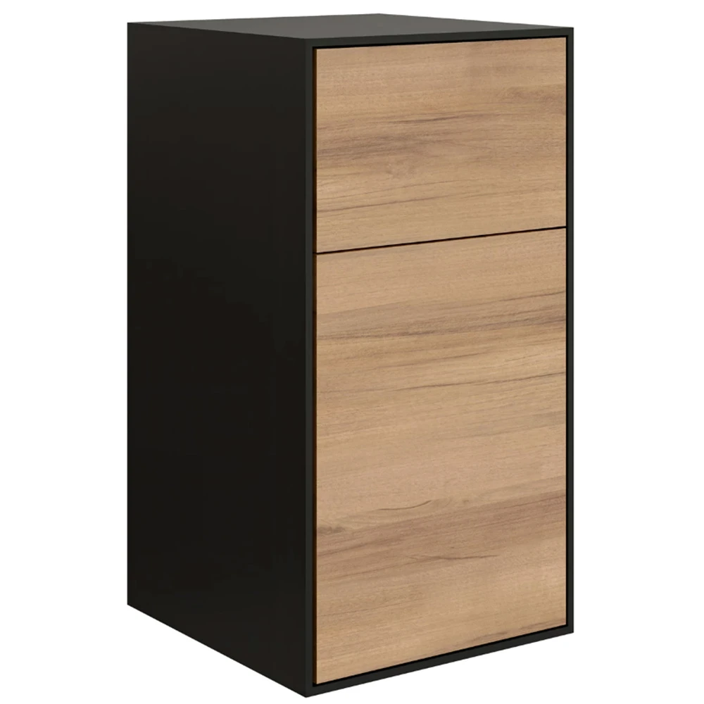 Kale Mood 35 Cm Mat Siyah-Pasifik A Çekmeceli Yan Modül Kale Mood 35 Cm Mat Siyah-Pasifik A Çekmeceli Yan Modül