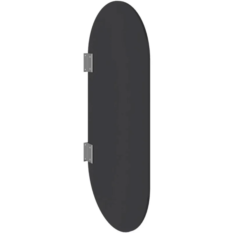 Kale Panello 100x50 cm Oval Formlu Mat Antrasit Pisuvar Paneli - 310300104082 - Pisuvar Ara Bölmesi