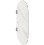 Kale Panello 100x50 cm Oval Formlu Mat Pallisandro Pisuvar Paneli