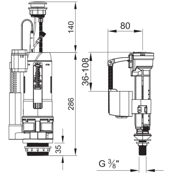 Kale Pro Anti Dirty 2.5-4 L Fotoselli İç Takım - 410200700051 - Rezervuar İç Takımları - 1