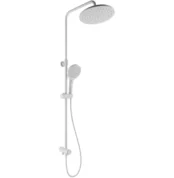 Kale Rain Round Push Buton Beyaz Yuvarlak Duş Barı - 410200505501 - Duş Setleri, Yağmur Duş Sistemleri
