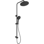 Kale Rain Round Push Buton Siyah Yuvarlak Duş Barı - 410200505498 - Duş Setleri, Yağmur Duş Sistemleri