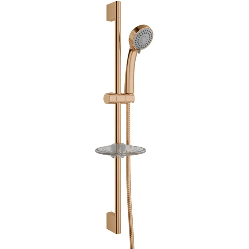 Kale Rain S110 3 Fonksiyonlu Sürgülü Rose Gold El Duşu Takımı - 410200505509 - El Duşu Takımı