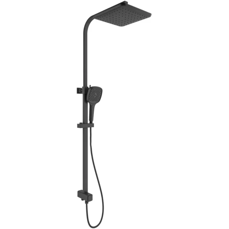 Kale Rain Square Push Buton Siyah Kare Duş Barı - 410200505503 - Duş Setleri, Yağmur Duş Sistemleri