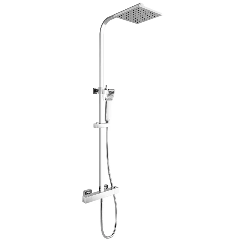 Kale Rain Square Termostatik Duş Barı - 410200505045 - Duş Setleri, Yağmur Duş Sistemleri