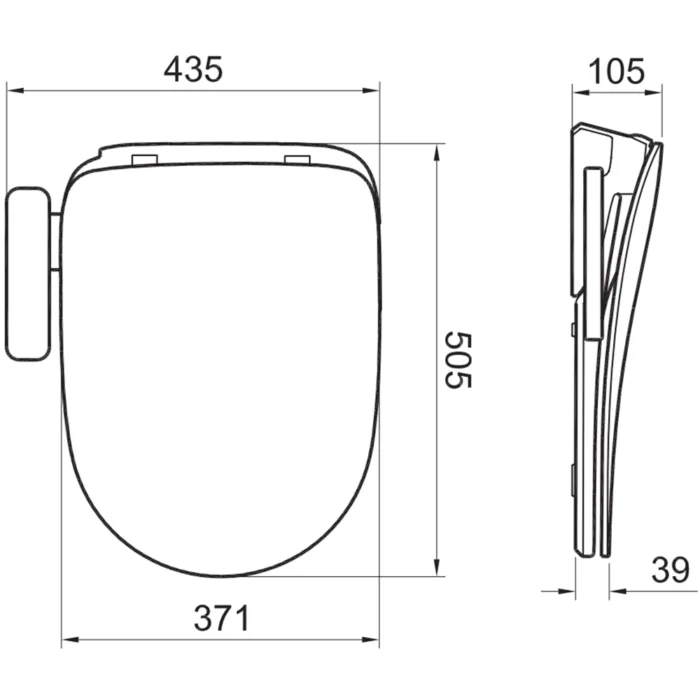 Kale Smartx Akıllı Yavaş Kapanan Klozet Kapağı - 410200400188 - Klozet Kapağı - 2