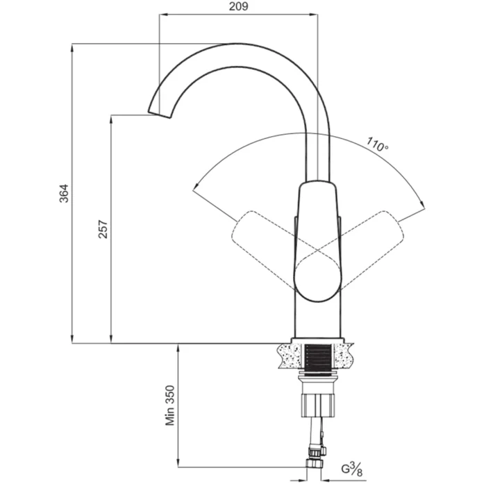 Kale Tandem Döner Beyaz Mutfak Bataryası - 410200505496 - Mutfak Eviye Bataryası - 1