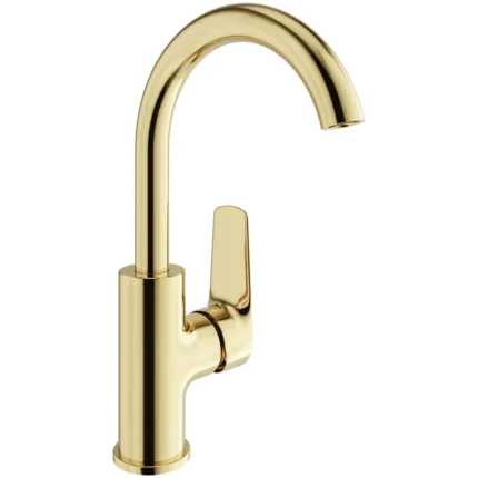 Kale Tandem Döner Borulu Altın Lavabo Bataryası - 410200505485 - Lavabo Bataryası