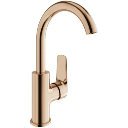 Kale Tandem Döner Borulu Rose Gold Lavabo Bataryası - 410200505484 - Lavabo Bataryası