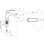 Kale Tandem H12 Altın Lavabo Bataryası - 410200505480 - Lavabo Bataryası - 1