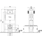 Kale Triton 3/6L Sırt Sırta Duvar İçi Gömme Rezervuar - 310200500074 - Gömme Rezervuarlar - 1