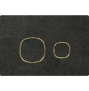 Kale Uniq Ocean Black-Altın Gömme Rezervuar Paneli