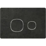 Kale Uniq Ocean Black Krom Gömme Rezervuar Paneli