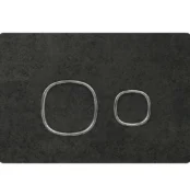 Kale Uniq Ocean Black Krom Gömme Rezervuar Paneli