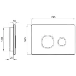 Kale Uniq Pallisandro Altın Gömme Rezervuar Paneli