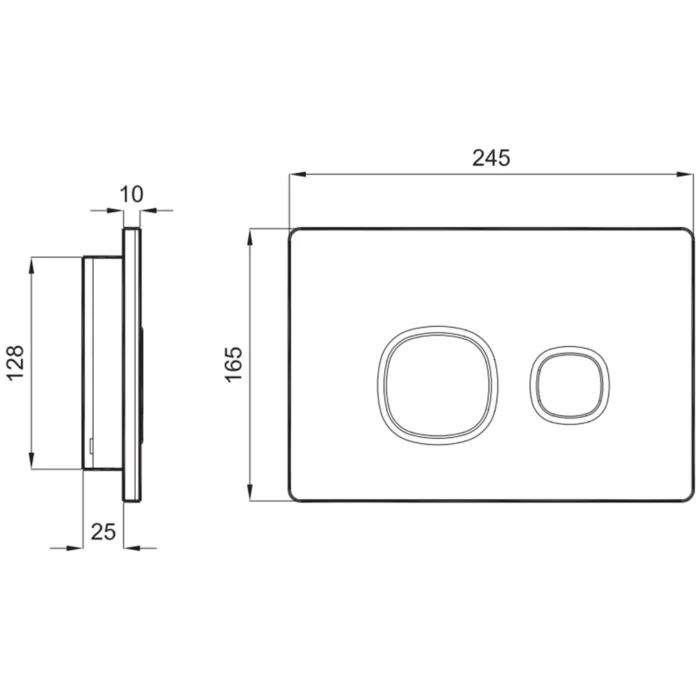 Kale Uniq Pallisandro Altın Gömme Rezervuar Paneli