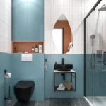 Kale Volo 45 Cm Yuvarlak Siyah Lavabolu Metal Banyo Mobilya Seti - 310300104140 - Banyo Alt Modülleri - 1