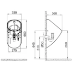 Kale Zero 2.0 Fotoselli Nozzle Entegreli Pisuvar Mat Gri - 310200300051 - Pisuvarlar - 1