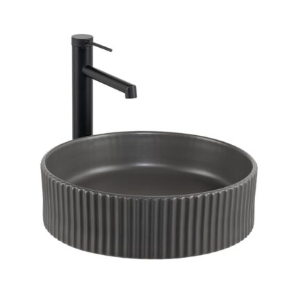 Lena E-W1001MF Tezgah Üstü Mat Füme Lavabo