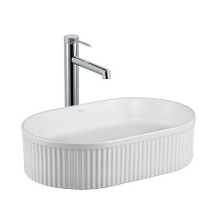 Lena E-W1002MB Tezgah Üstü Mat Beyaz Lavabo - E-W1002MB - Tezgah Üstü Lavabo