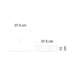 Lena E-W1003MB Tezgah Üstü Lavabo Mat Beyaz - E-W1003MB - Tezgah Üstü Lavabo - 1