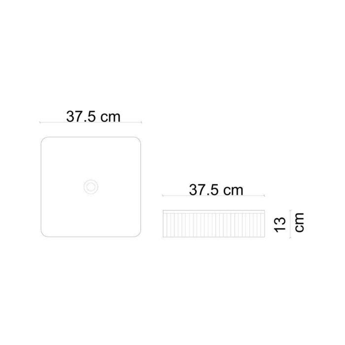 Lena E-W1003MB Tezgah Üstü Lavabo Mat Beyaz - E-W1003MB - Tezgah Üstü Lavabo - 1