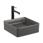 Lena E-W1003MF Tezgah Üstü Lavabo Mat Füme - E-W1003MF - Tezgah Üstü Lavabo
