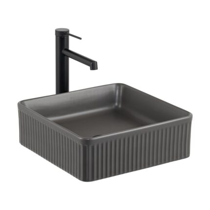 Lena E-W1003MF Tezgah Üstü Lavabo Mat Füme - E-W1003MF - Tezgah Üstü Lavabo
