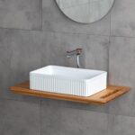 Lena E-W1004MB Tezgah Üstü Lavabo Mat Beyaz - E-W1004MB - Tezgah Üstü Lavabo - 1