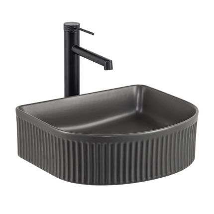Lena E-W1005MF Tezgah Üstü Lavabo Mat Füme