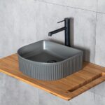 Lena E-W1005MF Tezgah Üstü Lavabo Mat Füme - E-W1005MF - Tezgah Üstü Lavabo - 1