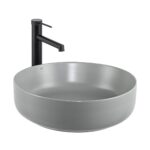 Lena E-W1201MG Tezgah Üstü Lavabo Mat Gri - E-W1201MG - Tezgah Üstü Lavabo